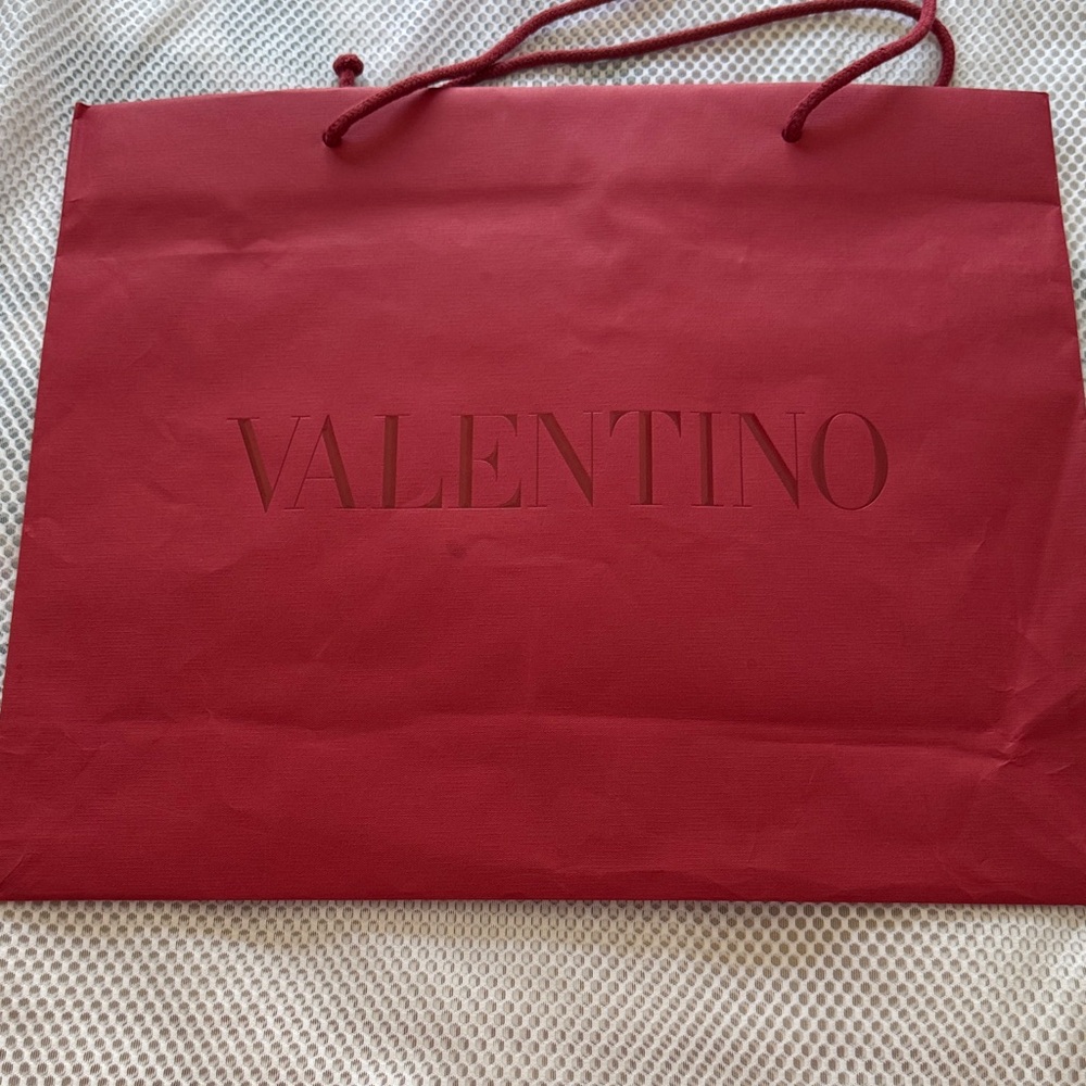 Valentino Deep Red Tote Bag
